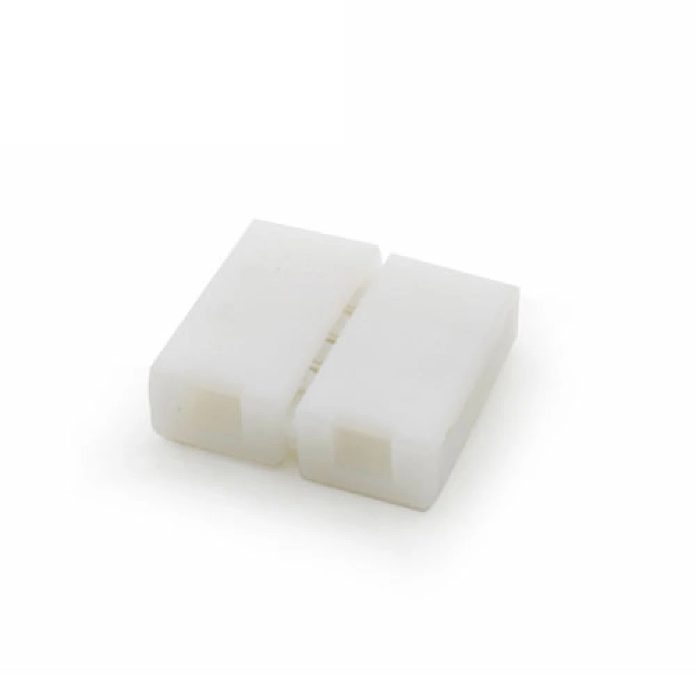 Conector LED 2 pin 10mm 5050 para tiras LED con tiras conectadas