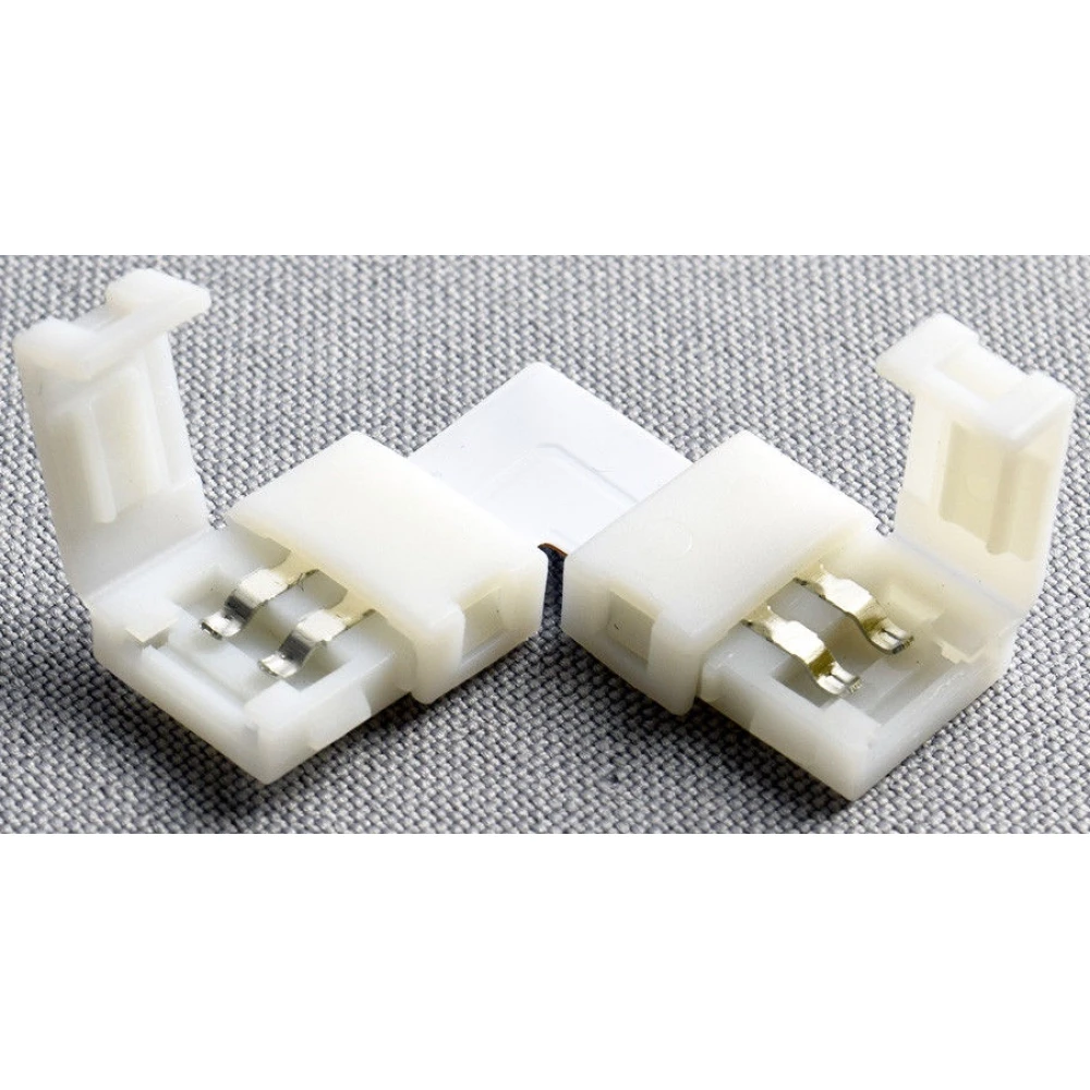 Connector LED en L 2 pins 10mm 5050 per a tires LED YourLed