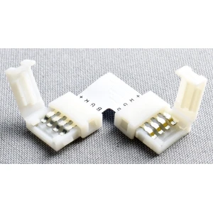Connector LED en L 4 Pin 10mm 5050 RGB per a Tires LED YourLed