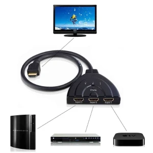 Commutador HDMI 3 ports - Switch HDMI 1080p per a PS3 Xbox HDTV