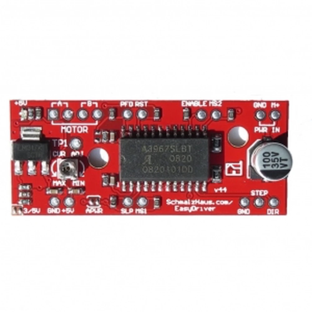 Controlador Easydriver V4.4 A3967 per a motors pas a pas compatible Arduino