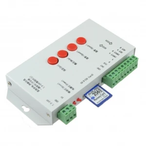 Controlador T-1000S DMX512 programable per a LED RGB amb targeta de memòria