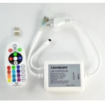 Controlador tira LED RGB 220V amb dimmer i comandament IR de 24 botons