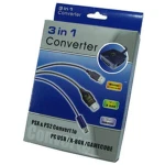 Conversor 3 en 1 per a comandaments PS/PS2 a USB, GameCube i Xbox - Mayflash