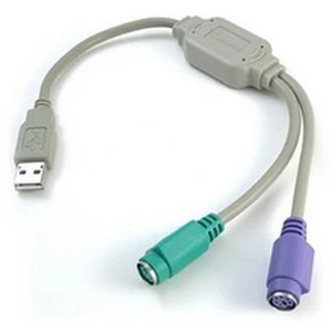 Conversor USB a PS/2 per a teclat i ratolí - Adaptador satkit