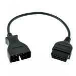 Convertidor GM 12 pins a 16 pins OBDII per a diagnòstic de vehicles GM