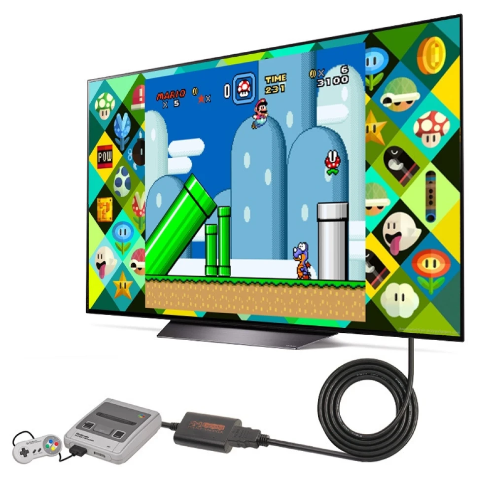 Convertidor HDMI per a Nintendo N64 - Adaptador per a SNES, SFC i NGC