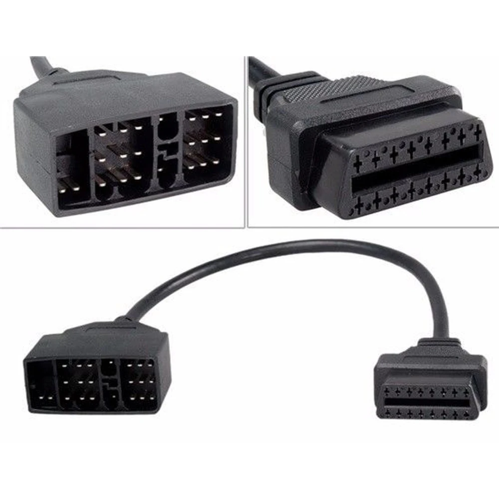 Convertidor Toyota 22 pin a OBDII 16 pin per a diagnòstic automotriu