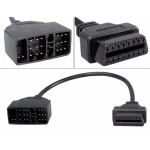 Convertidor Toyota 22 pin a OBDII 16 pin per a diagnòstic automotriu