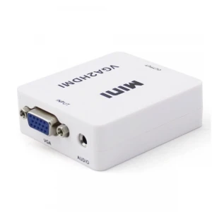 satkit Convertidor VGA a HDMI amb àudio per connectar PC a TV fàcilment