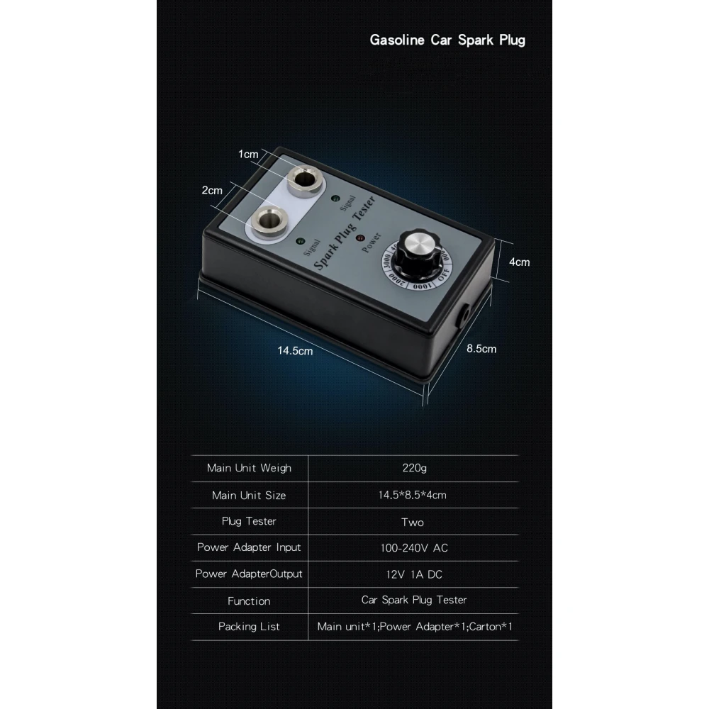 Detector d'espelmes doble orifici per a cotxe - Analitzador d'encesa TSX TOOL
