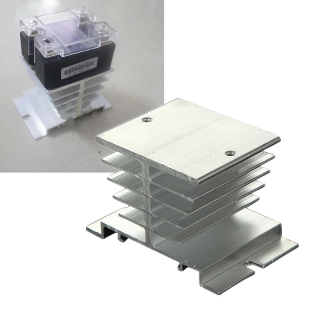 Dissipador de calor d'alumini per a relé d'estat sòlid SSR de 10~40A