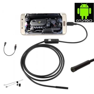Endoscopi USB Android 1 metre amb lent 5,5mm i LED regulable