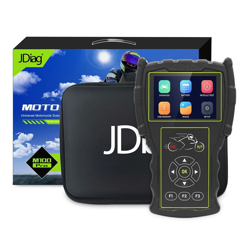 Escàner diagnòstic moto OBD JDiag M100 Pro per a reparació de motos KTM Honda Yamaha Kawasaki BMW