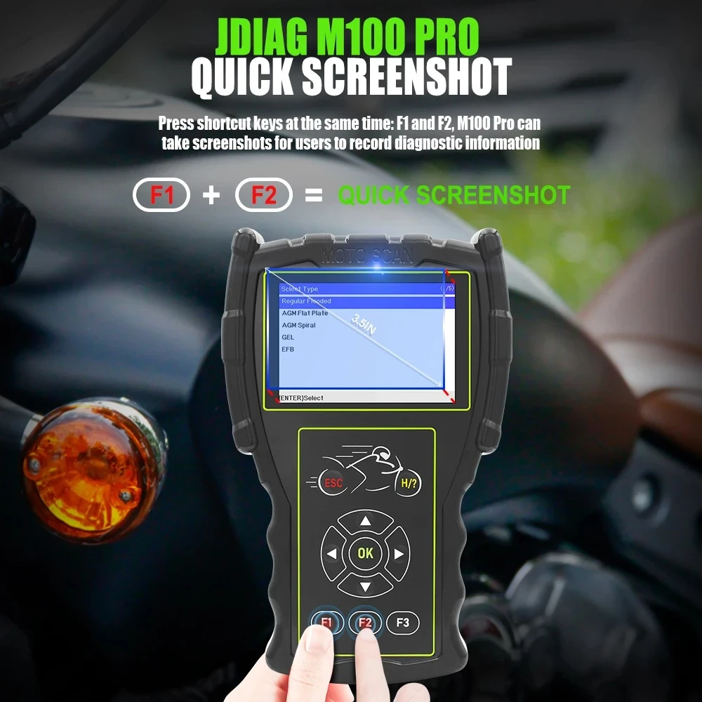 Escàner diagnòstic moto OBD JDiag M100 Pro per a reparació de motos KTM Honda Yamaha Kawasaki BMW