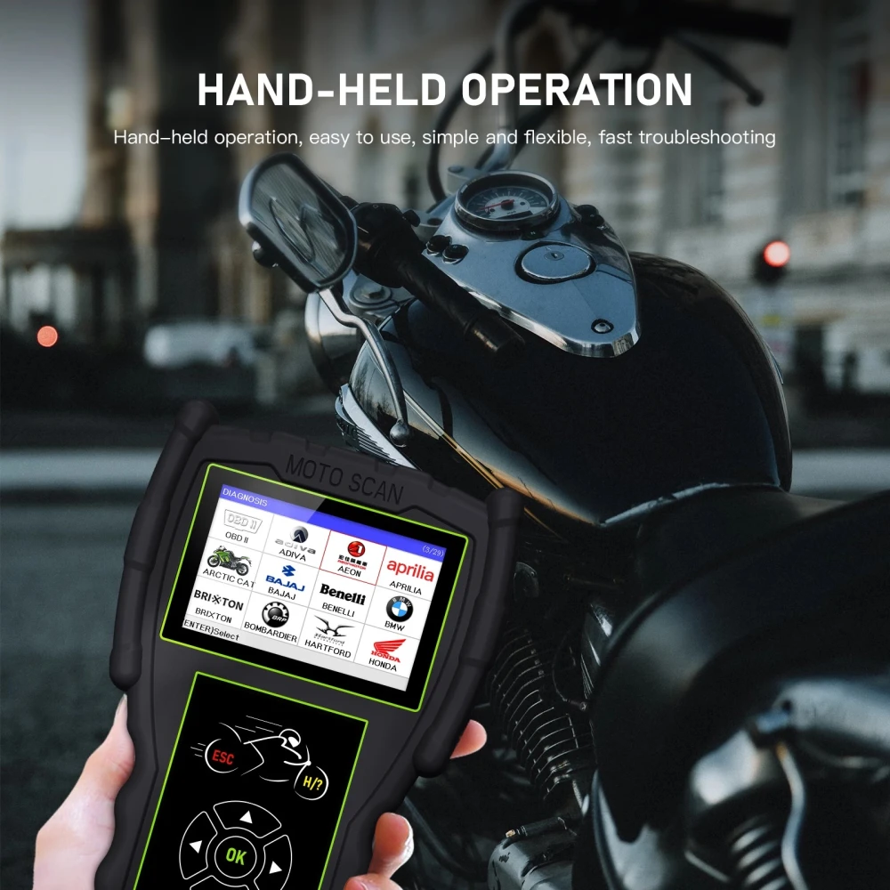 Escàner diagnòstic moto OBD JDiag M100 Pro per a reparació de motos KTM Honda Yamaha Kawasaki BMW