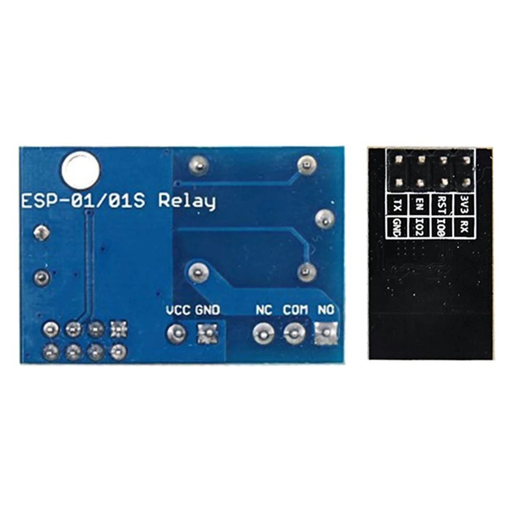 Mòdul relé WiFi ESP8266 ESP-01S 5V per a control remot a casa intel·ligent