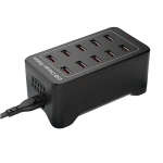 Estació de càrrega USB 10 ports amb IQ Charge - 50W 12A, 2.4A per port