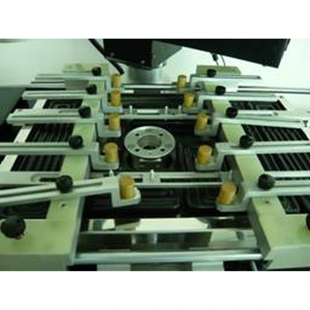 Estación reballing Zhenxun ZX-C2 en uso con placa PCB para reparación