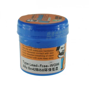 Estany en pasta sense plom Mechanic WQ86 50GR Sn42Bi58 per a soldadura precisa