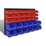 Prestatgeria de bricolatge de paret amb caixes apilables TSX TOOL 32pc
