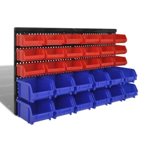 Wentai Prestatgeria de bricolatge de paret amb caixes apilables TSX TOOL 32pc