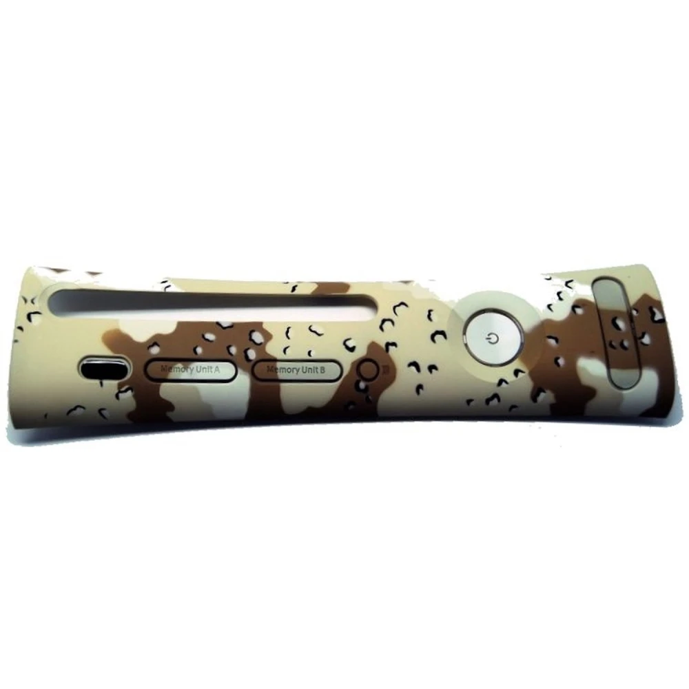 Frontal Xbox 360 camuflat beix marró per personalitzar la consola Xbox 360