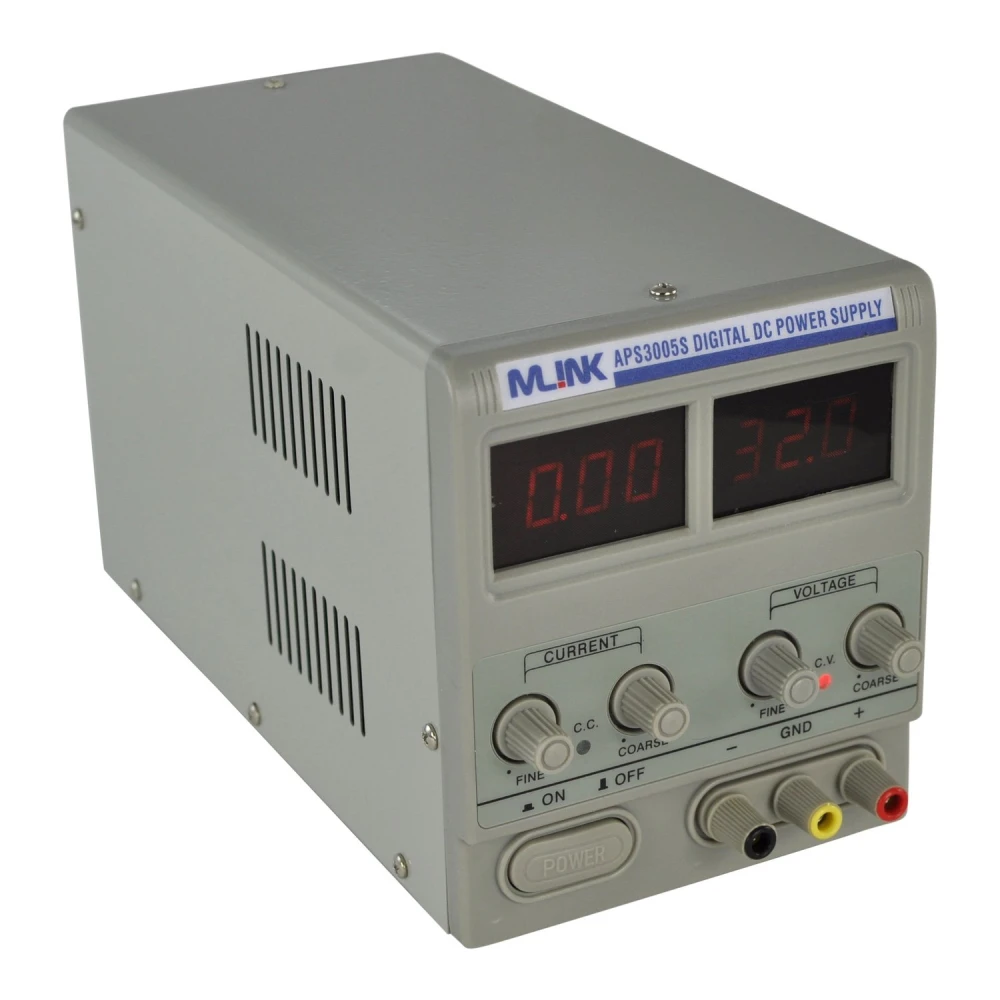 Fuente alimentación Mlink APS3005S con ventilador interno visible