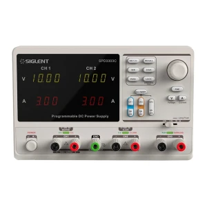 Font d'alimentació de laboratori Siglent SPD3303C 0-30V amb triple sortida programable i connexió PC