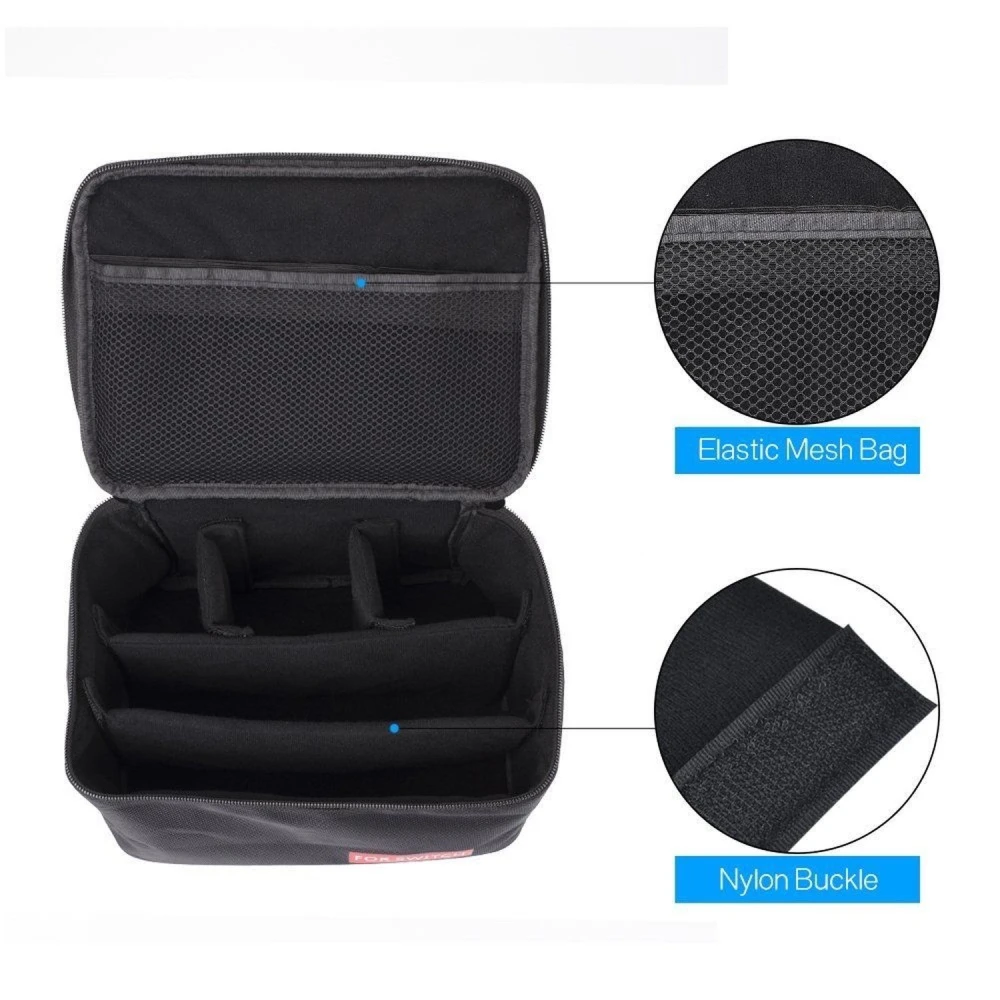 Funda de transport per a Nintendo Switch amb espai per a consola i accessoris