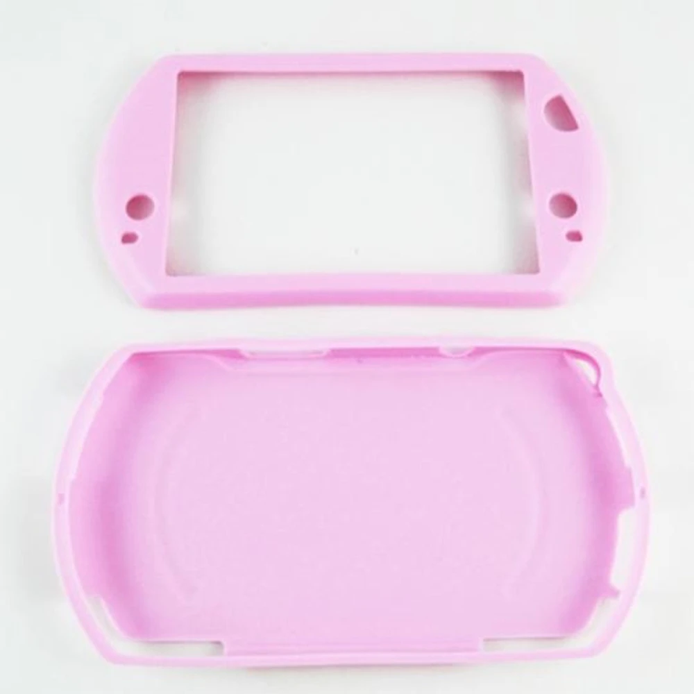Funda de silicona PSP Go rosa per a protecció lleugera i ajustable