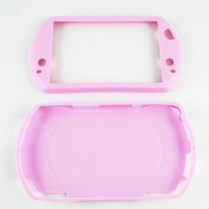 Funda de silicona PSP Go rosa per a protecció lleugera i ajustable