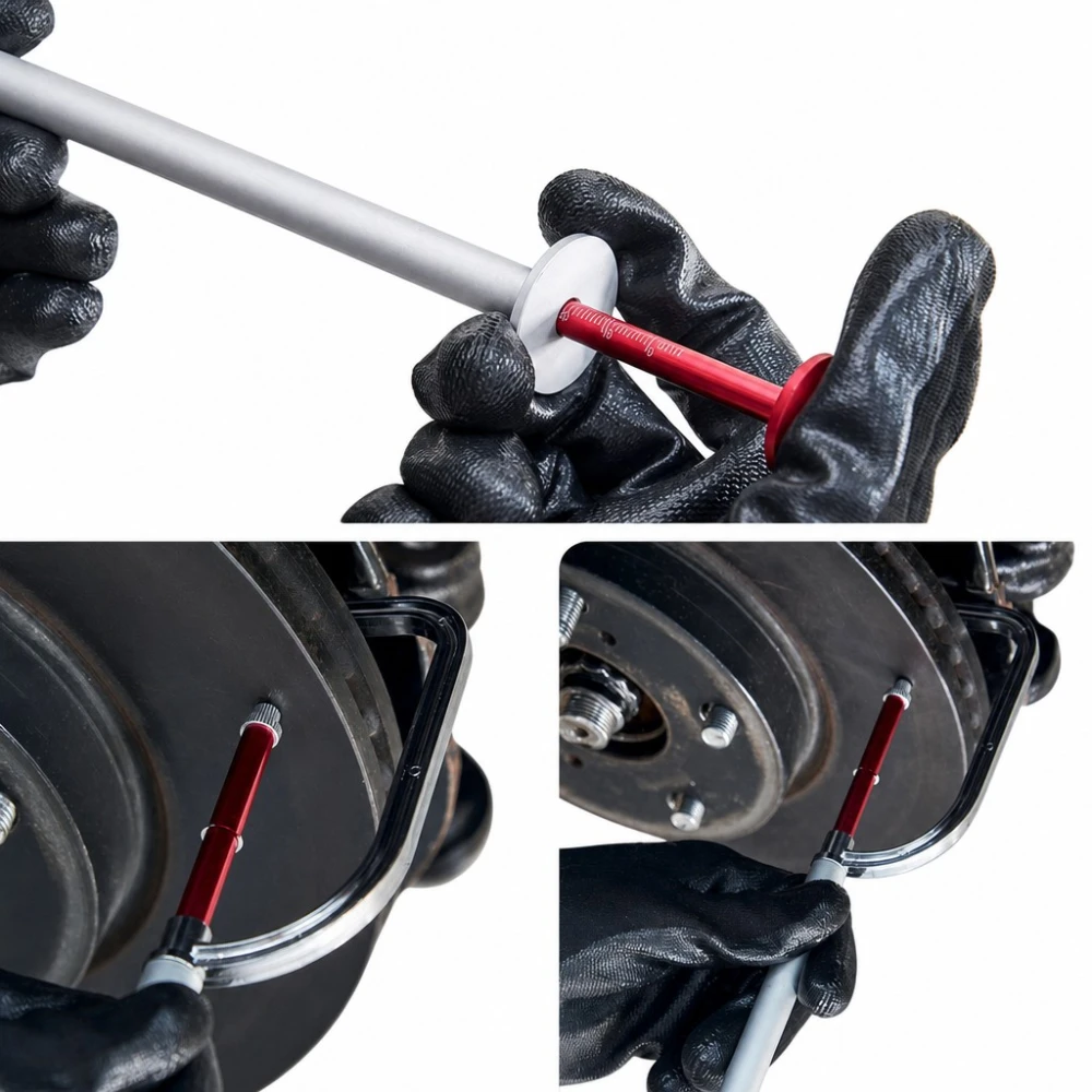 Galga mesuradora gruix disc de fre sense desmuntatge (Brake Disc Thickness Gauge)