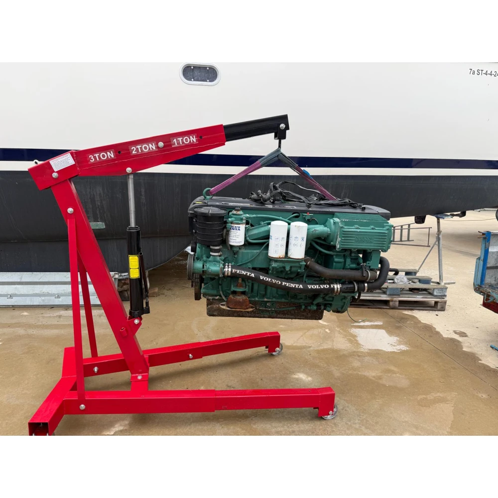 Grua hidraulica de taller 3 tones per a elevacio de motors i maquinaria pesada