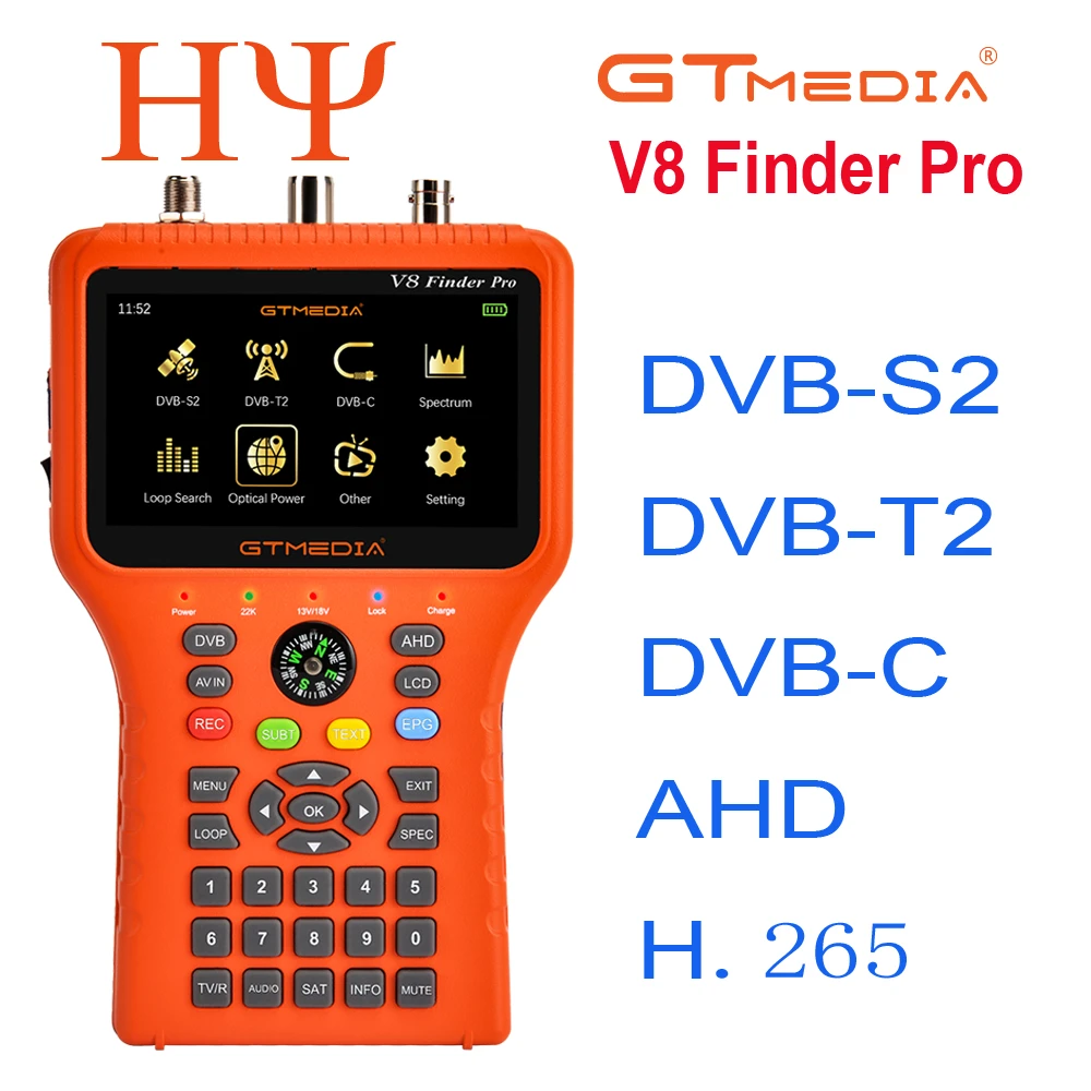 GTmedia V8 Finder Pro: mesurador i cercador de satèl·lits DVB-S2 DVB-T2 DVB-C