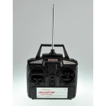 Helicoptero radio control F58 sobre fondo blanco