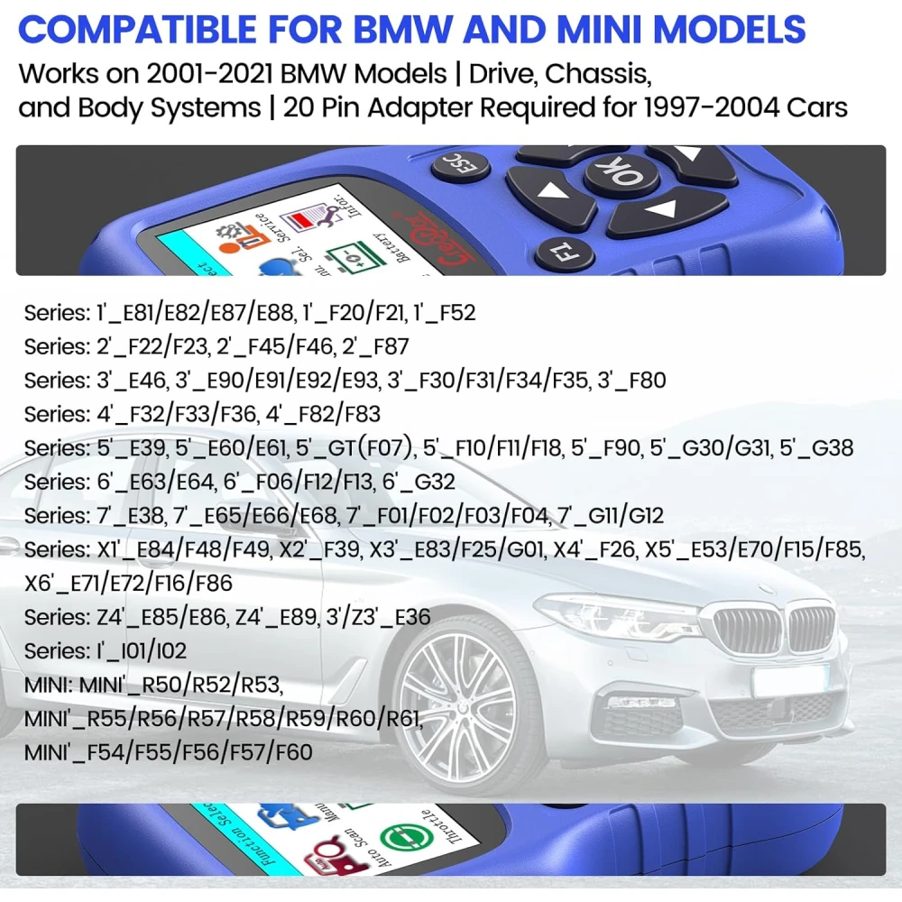 Eina de diagnosi OBD2 BMW Creator C420 per a BMW i Mini amb funcions avançades