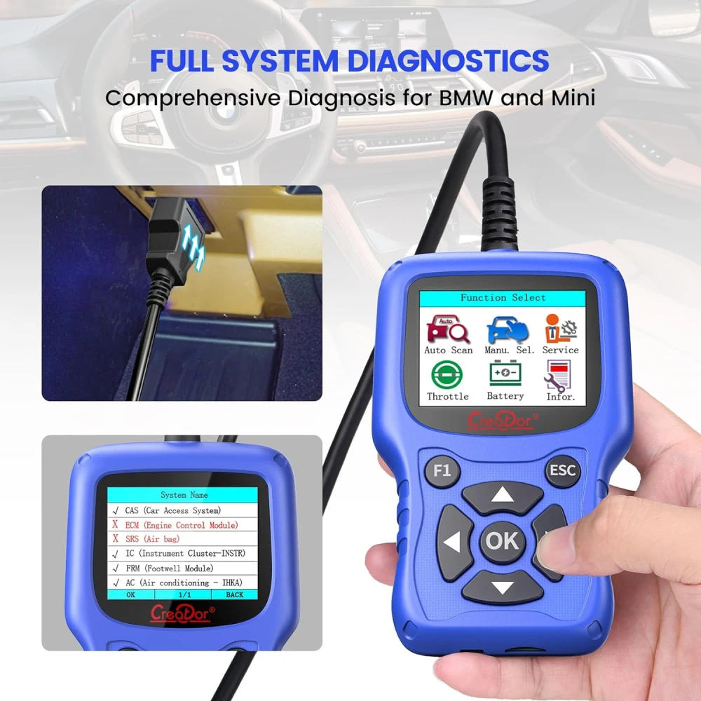 Eina de diagnosi OBD2 BMW Creator C420 per a BMW i Mini amb funcions avançades