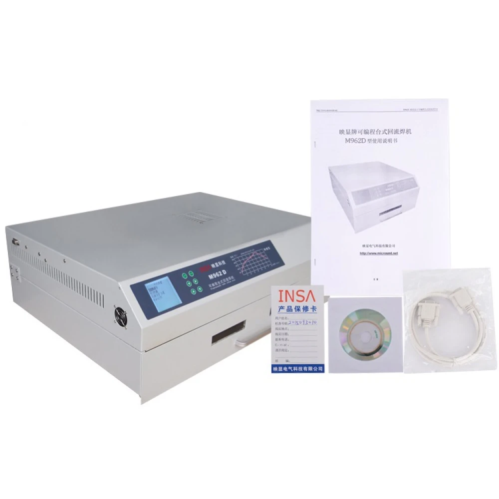 Horno de Reflujo por Infrarrojos INSA M962D con Control Automático y Alta Precisión