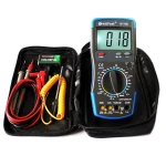 Multímetro digital Hp-760b HoldPeak con conexiones para puntas de prueba
