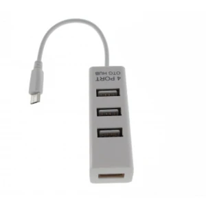 Hub USB OTG Micro USB Android 4 ports - amplia la connectivitat fàcilment