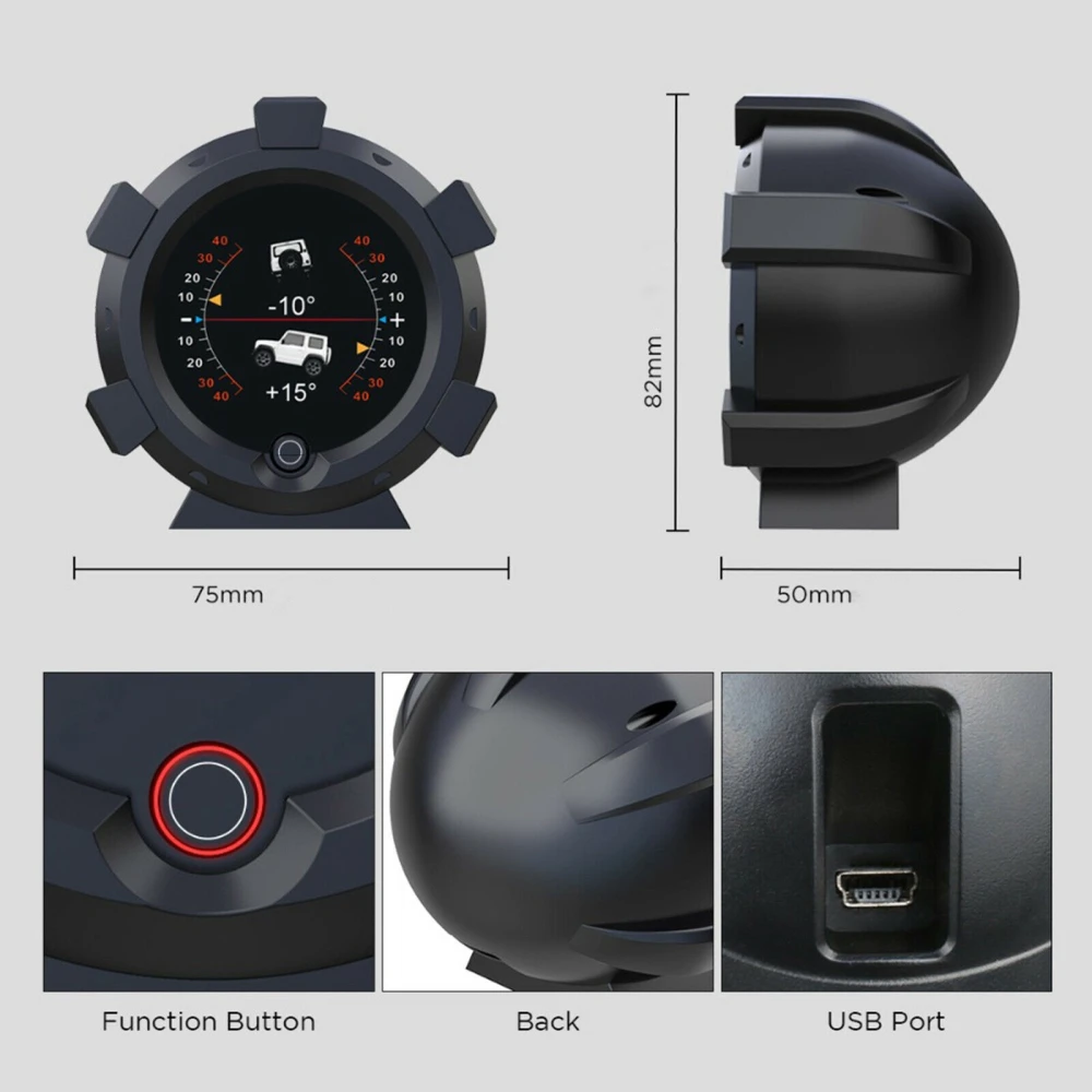 Inclinòmetre multifuncional Autool X95 amb giroscopi multieix i GPS