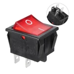 Interruptor basculant KCD4-202N amb neó 4 pols i 2 circuits per a xassís