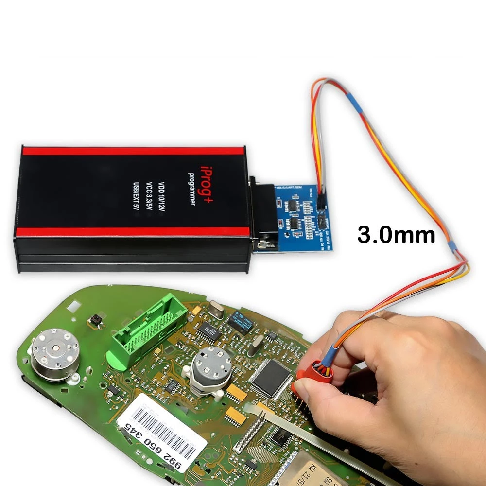 Adaptadores de sondas IPROG Plus para conexión a ECU en circuito impreso