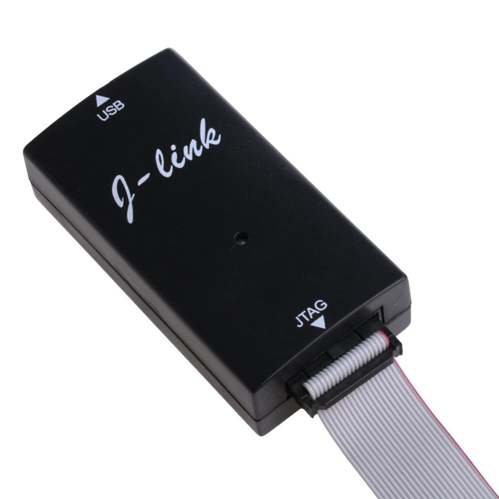 Vista lateral del J-Link Jlink V8 USB ARM JTAG Emulador Debugger Programador