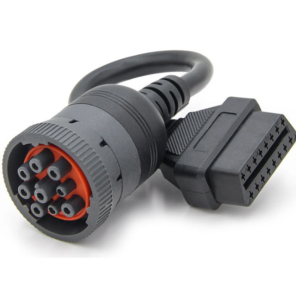 Cable adaptador J1939 de 9Pin a OBD2 16Pin per a diagnòstic professional