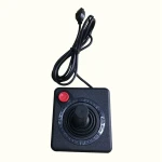 Joystick Atari 2600 clásico mando gamepad consola negro vista lateral