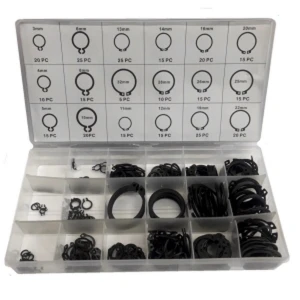 TSX TOOL Joc clips Seeger Circlips - Pack de 300 anelles de retenció metàl·liques