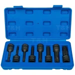 Joc de claus Torx d'impacte 1/2 T30-T80 - 8 peces TSX TOOL