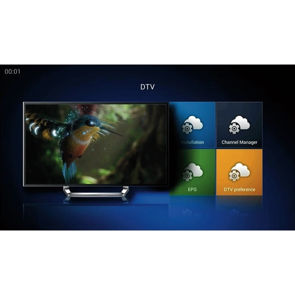 Kii Pro doble sintonitzador DVB-S2 DVB-T2 Android TV Box 2GB/16GB 4K